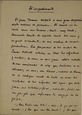 El impedimento inédito