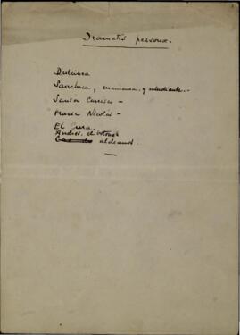 Dulcinea: Farsa en prosa